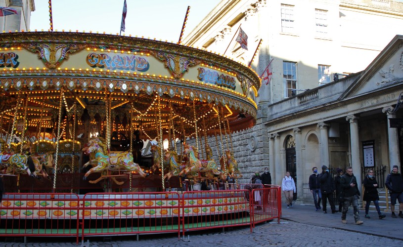Victorian carousel in Bath